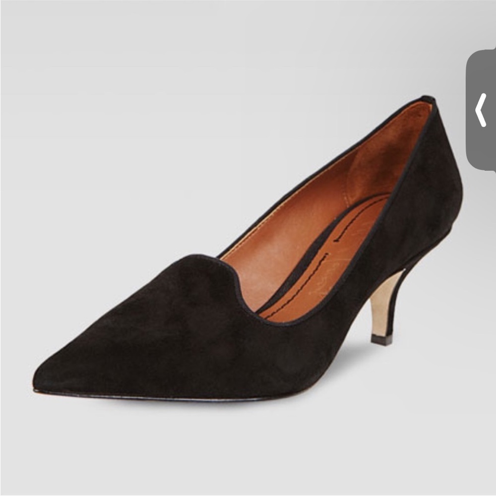 Elizabeth & James Clark Black Suede Heels Size 7.5